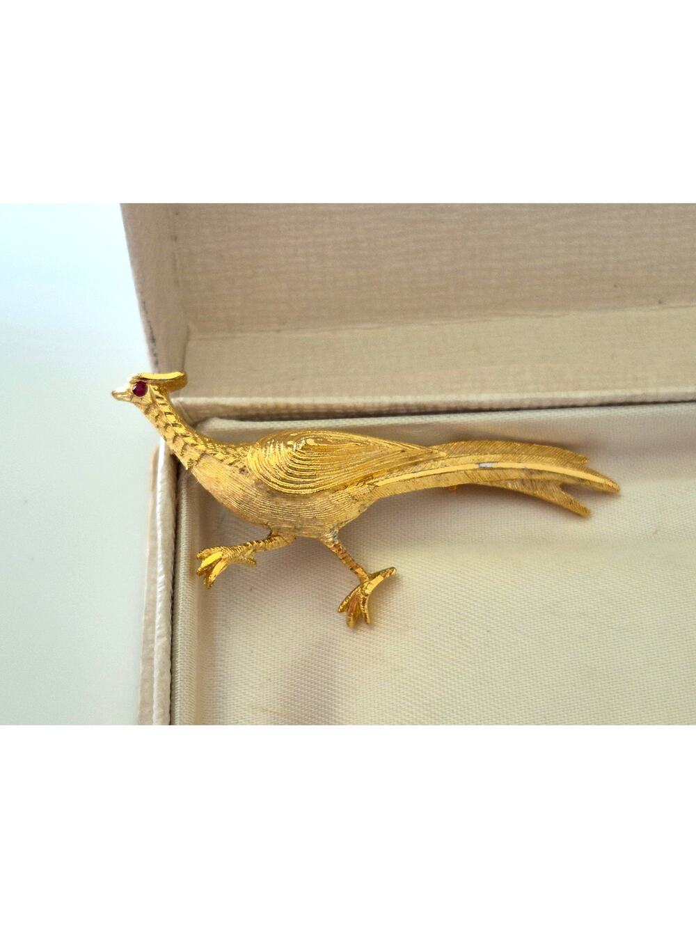 Vintage BSK Design Pheasant Brooch